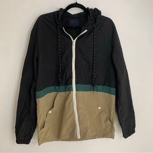 Nomad Black Pine Khaki Versailles Rain Jacket Waterproof Outdoor Spring Hiking L